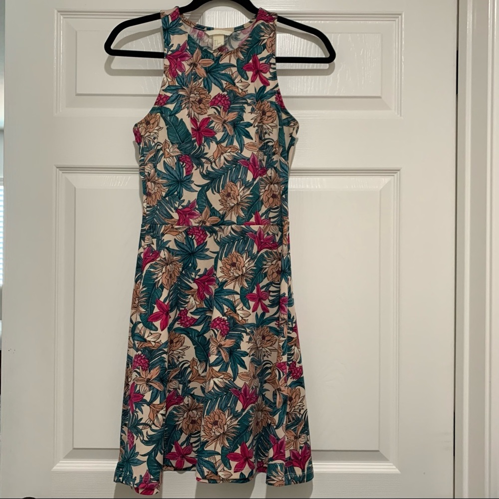 H&M floral skater dress